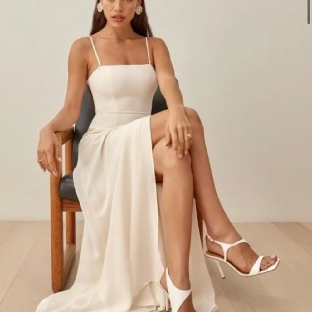 Reformation Ingrid dress ivory cream white